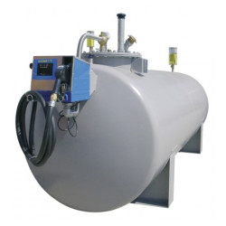 Depósito de acero 10000 litros gasoil con bomba 230 V, CUBE 70 K33